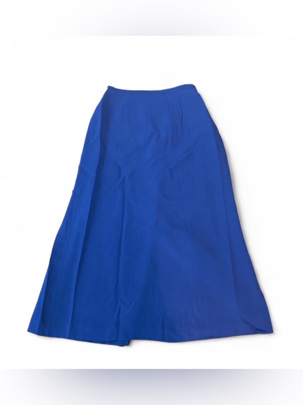 Silk midi skirt